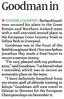 Goodman in European cross-country trials – JC 02-12-11